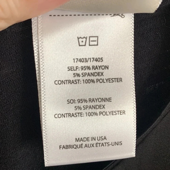 EUC WOMENS DOLAN TOP black size medium twist back - Picture 4 of 9